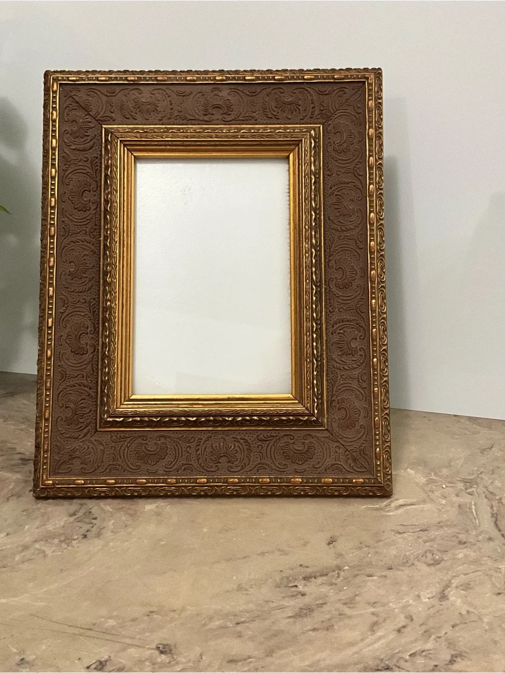 Ornate 8x10 Picture Frame Baroque Styling, Textured Border